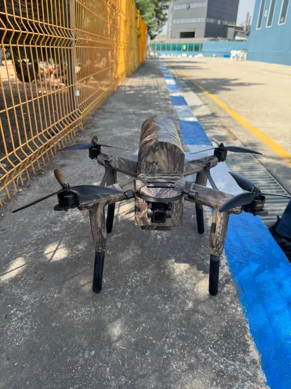 Sulu transfer kamuflaj kaplamalı tamamlanmış drone gövdesi